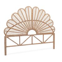 sweeek - Kopfteil aus Rattan, naturfarben - 140 cm