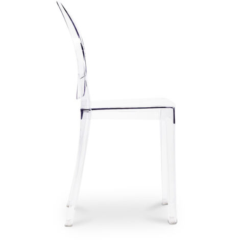 Pack of 4 Dining Chairs Transparent - Victoria Queen
