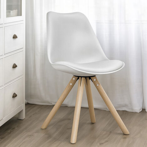 Dining Chair - Scandinavian Style - Denisse White