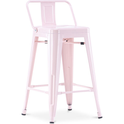 pastel pink bar stools