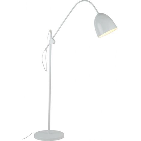 Floor Lamp BB 3 - Chrome Steel White Steel, Metal - White