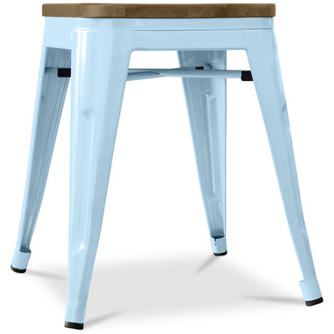 Light blue deals metal bar stools