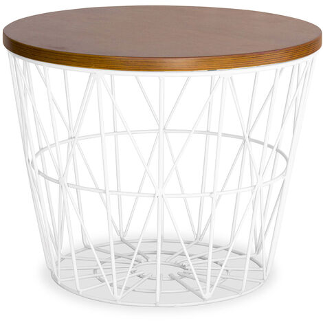 Basket table deals white