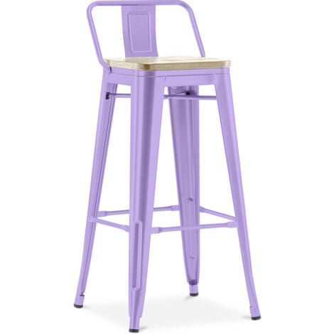 Purple bar online stools with backs