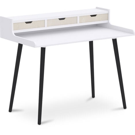 Scandi on sale desk white