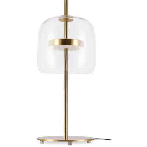 Table Lamp - LED Design Living Room Lamp - Jude Transparent Glass, Metal