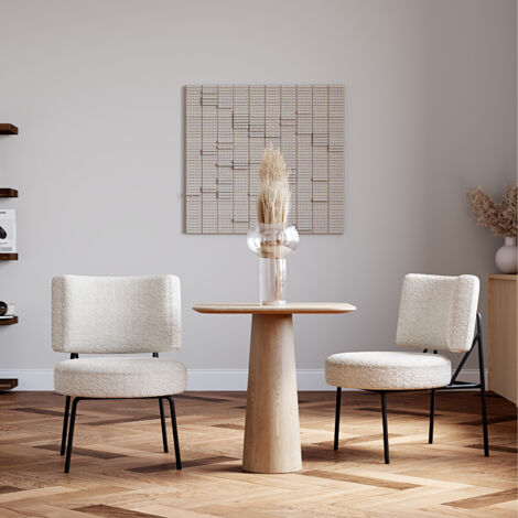 Armchair Upholstered in Bouclé Fabric - Jerna