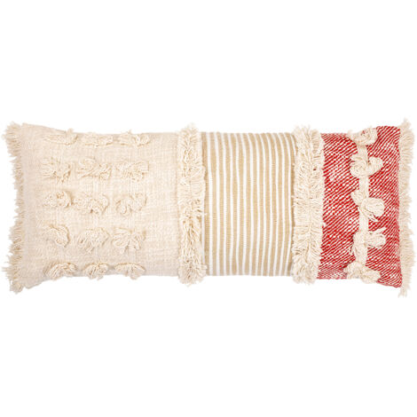 Boho Bali Style Cushion - Cover and Filling Included - Dorothy Multicolour (1/4)