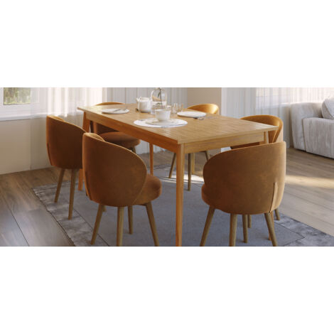 Rectangular Extendable Dining Table - Wood - Blow