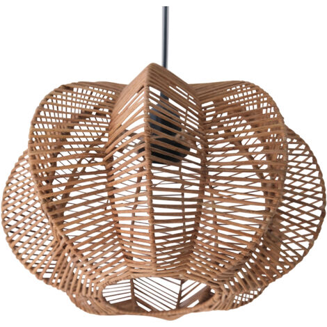 Rattan Ceiling Lamp - Boho Bali Design Pendant Lamp - Pya Natural