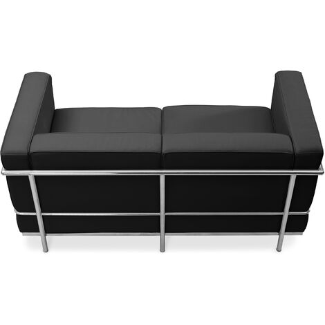 Leather Upholstered Sofa - 2 Seater - Kart