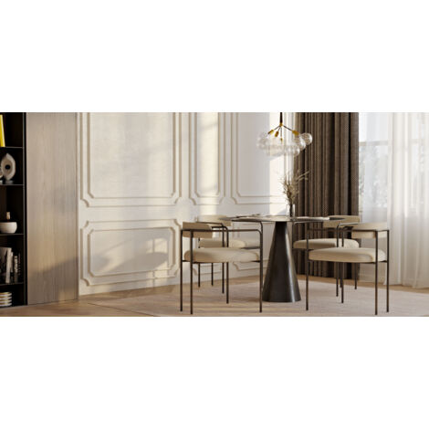 Upholstered Dining Chair - Velvet - Garne