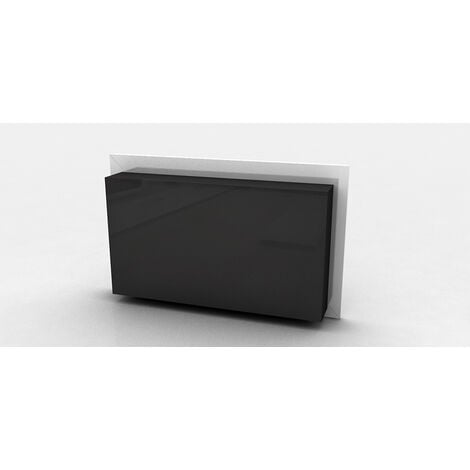Contemporary Wall-Mounted Ethanol Fireplace - VPF-FD50-WHITE White