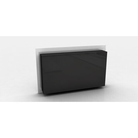 Contemporary Wall-Mounted Ethanol Fireplace - VPF-FD50-WHITE White