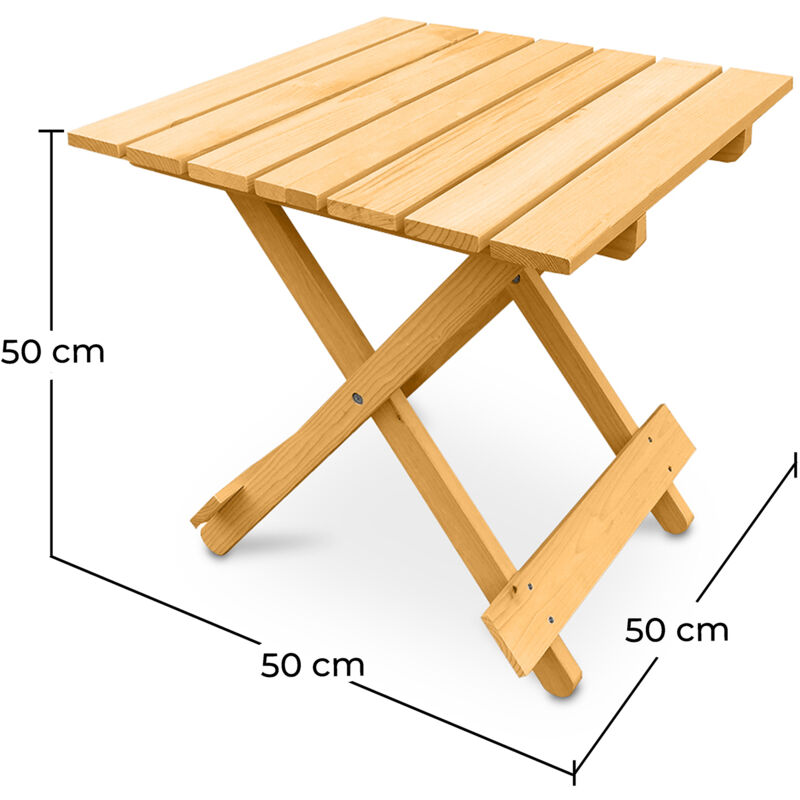 Tavolo da giardino in plastica effetto legno 138 x 78 x72h cm