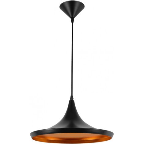 Lampadario - Lampada a Sospensione Design Industriale - Extensive Nero (1/5)