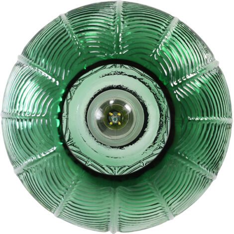 Lampada da soffitto dal design vintage - Lampada a sospensione a sfera verde - Viola