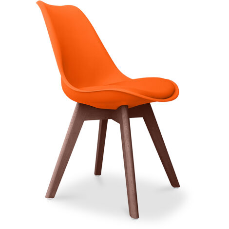 Sedia da pranzo - Stile Scandinavo - Denisse Arancione