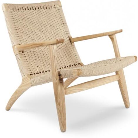 Poltrona in Legno e Corda - Design Artigianale Boho Bali - Birma Legno naturale (1/5)