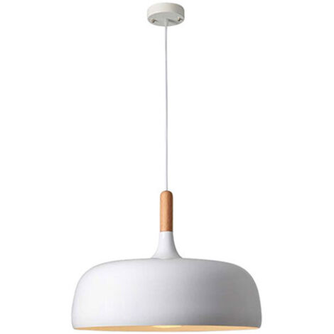 Lampadario A Sospensione Chrasy In Metallo E Legno – Stile Scandinavo, Portalampada E27, Colore Verde, Per Interni