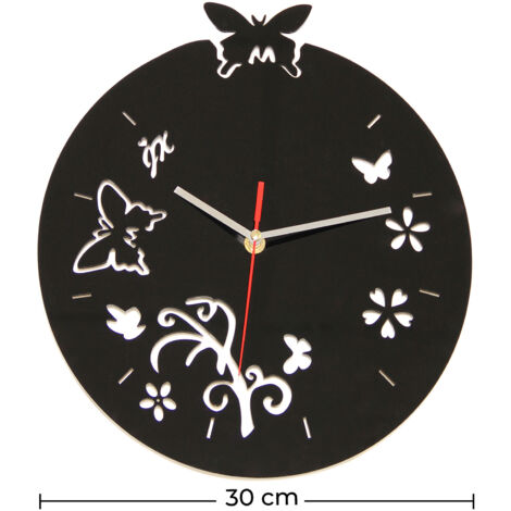 Orologio da parete Farfalle e Fiori Unico - Main Image