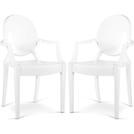 Sedie Policarbonato Diamante Trasparenti - 2 Sedie Moderne Con Gambe Smontabili - Foto 11