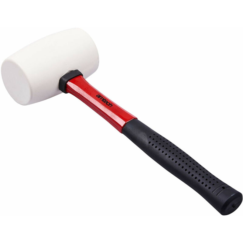 Amtech 16oz White Rubber Mallet With Fibreglass Shaft