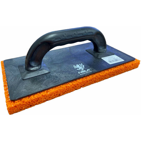 NELA Black Edition Sponge Float with Orange Rubber - Rough