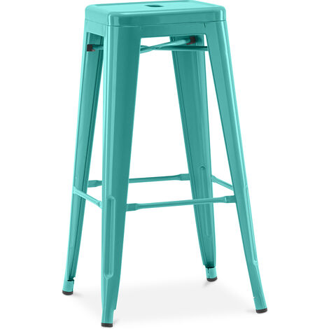 Barhocker – Industrial Stil – Stahl – 76 cm – Stylix Pastellgrün