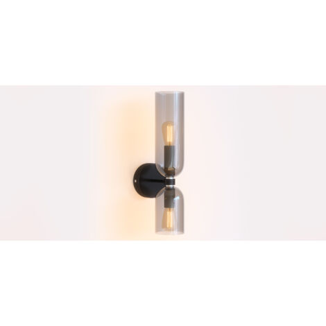 Wandleuchte – Glas und Metall – Kren Grün