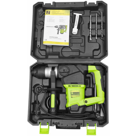 Zipper Zi-BHA1500 1500w SDS Rotary Hammer Drill + Demolition Chisel  5.5J 230v