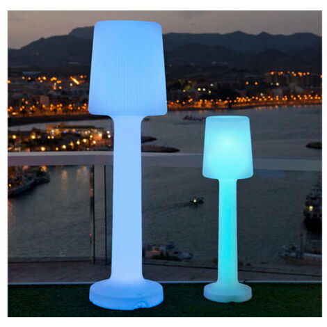 Lampadaire nomade d'extérieur à LED rechargeable avec RGB ou blanc