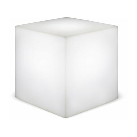 Cube Lumineux LED Extérieur 53 cm Sans Fil Rechargeable et Solaire