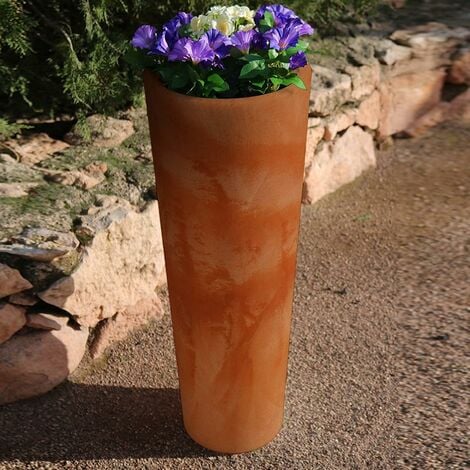 MOOVERE - Pot de fleurs haut 80 noir opaque ø29x79cm