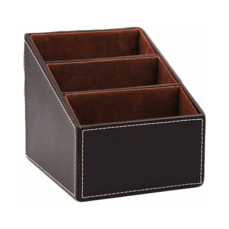 Aufbewahrung Organizer Fernbedienungshalter,Handy Telefon Ständer Box Leder 