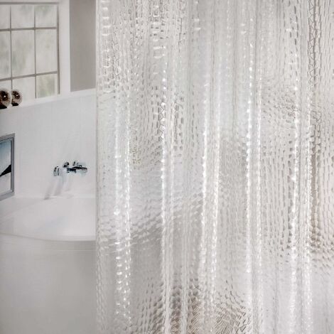 Duschvorhang Badvorhang Anti-schimmel Wasserdicht Für Badewanne Bad in Weiß 