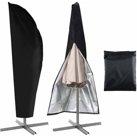 3m/3.5m Sonnenschirmhülle Ampelschirm Camping UV-Schutz Schutzhülle UV-beständig 