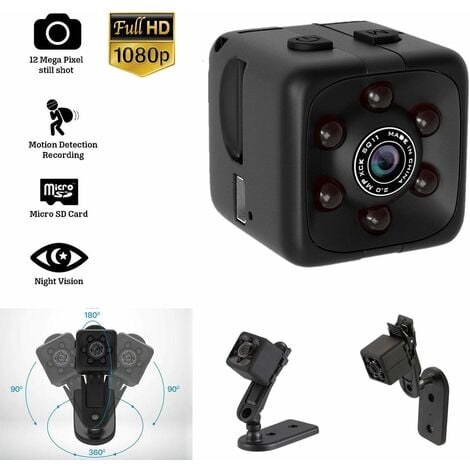 XD Mini Nanny Kleinste Spion HD 1080P Kamera Nachtsicht für Home Car Spionage 