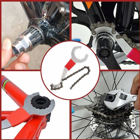 Details about   6in1 Fahrrad Reparatur Werkzeug Zahnkranzabzieher Kurbelabzieher Innenlager 