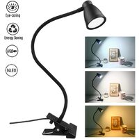 LED Klemm-Leuchte dimmbar Leselampe flexibel Tischlampe 2W Schreibtischlampe USB