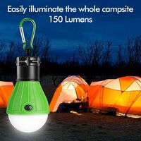 LED Solar Glühbirne Lampe Solarleuchte Zeltlampe Camping Außenleuchte Set