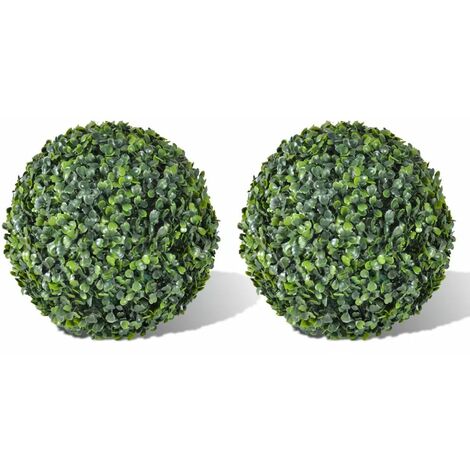 Topdeal Boxwood Ball Artificial Leaf Topiary Ball 35 cm 2 pcs VDTD26284