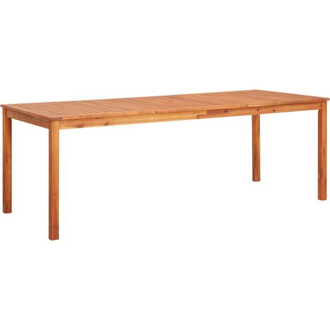 Topdeal Garden Table 215x90x74 cm Solid Acacia Wood VDTD29935