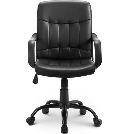 Topdeal Office Chair Mesh High Back Adjustable Swivel Desk Chair Black FFYCUK000023