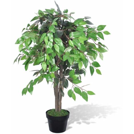 tall artificial plant 5ft ficus large fake tropical tree decor