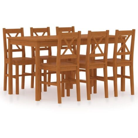 Honey oak 2024 dining set