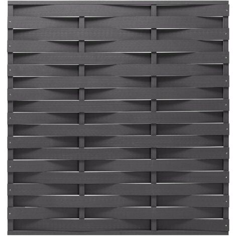 Topdeal Fence Panel WPC 170x180 cm Grey FF148995_UK