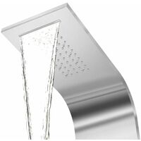 Topdeal Shower Panel System Stainless Steel Curved VDTD04492