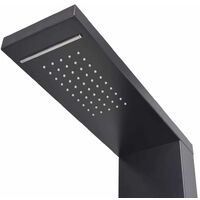 Topdeal Shower Panel System Aluminium Matte Black VDTD04495