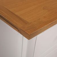 Topdeal Sideboard 110x33.5x70 cm Solid Oak Wood VDTD13036